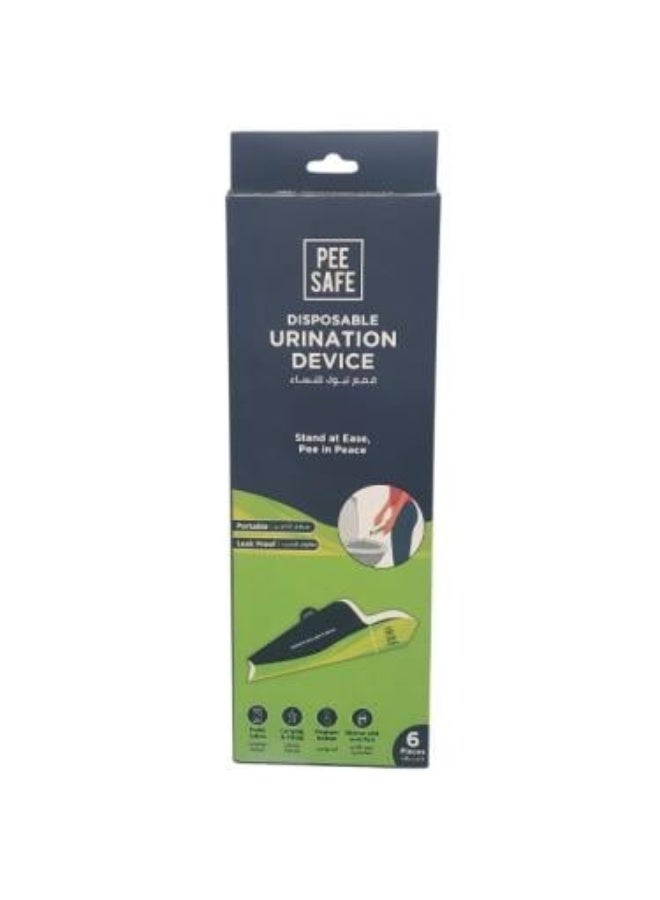 Disposable Leak-Proof Female Urination Funnel - 6 Pieces